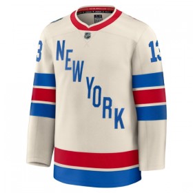 Miesten NHL New York Rangers Pelipaita 2025-26 Fanatics Premium Alexis Lafreniere Winter Classic Valkoinen